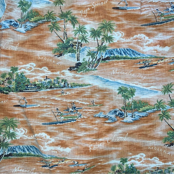 Reyn Spooner Button Up Short Sleeve Hawaiian Shirt Tailored Fit Men’s XXL - Picture 5 of 7
